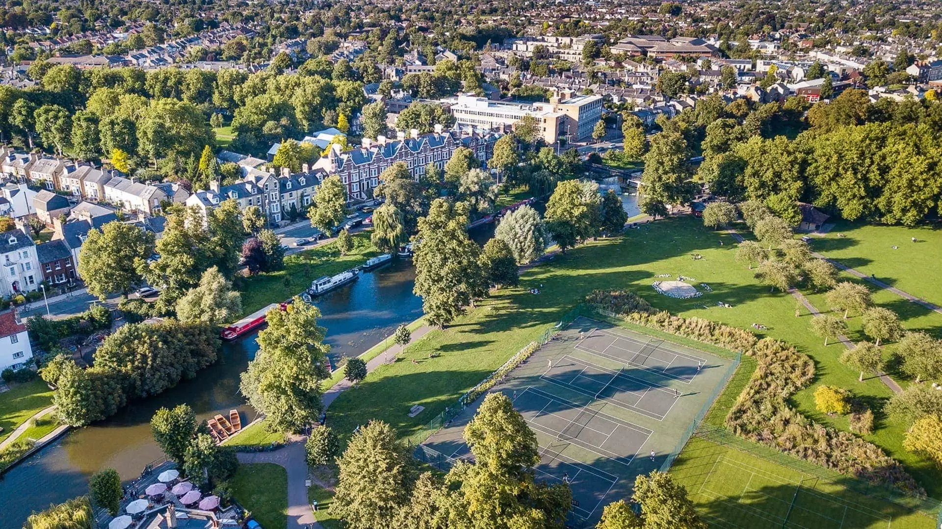 Cambridge Skyline, tennis pitch