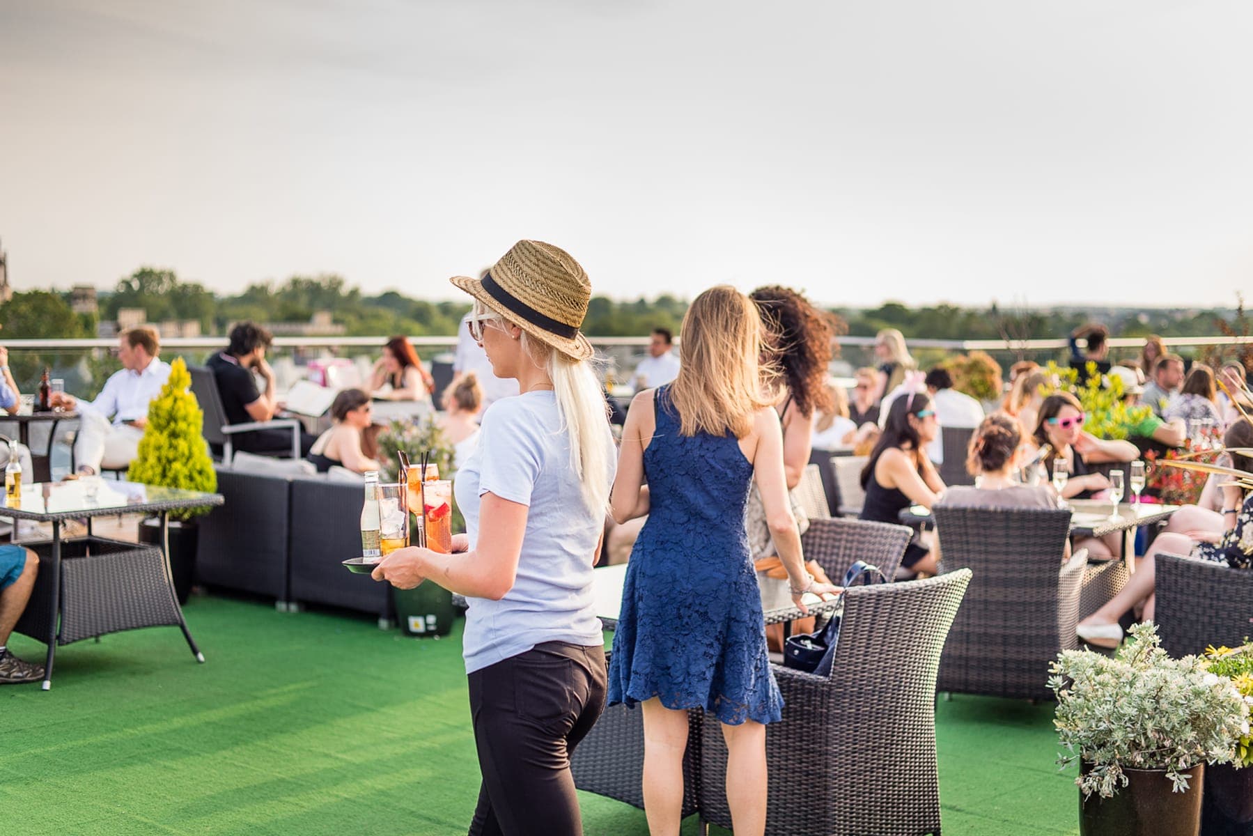 rooftop restaurant at Cambridge Varsity Hotel