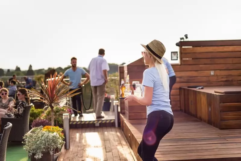 rooftop terrace at varsity Hotel & SPA