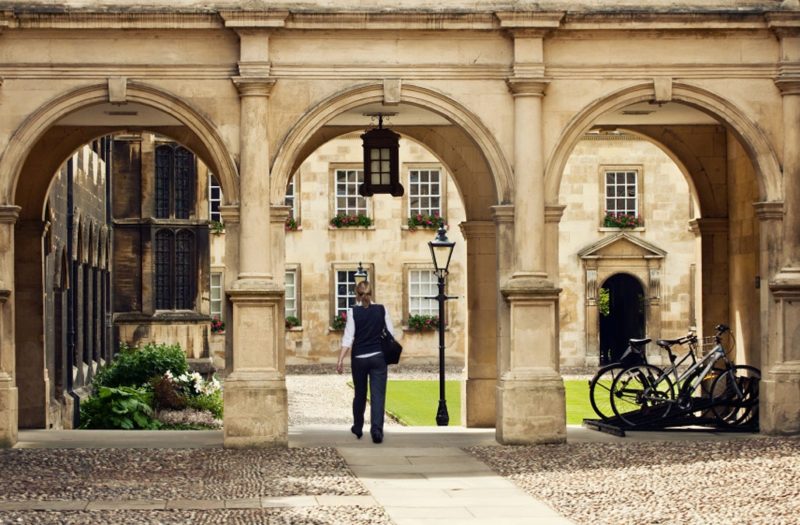 Entrance to one college of University of Cambridge