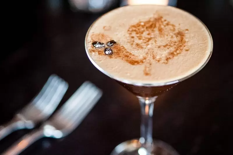 espresso martini close up