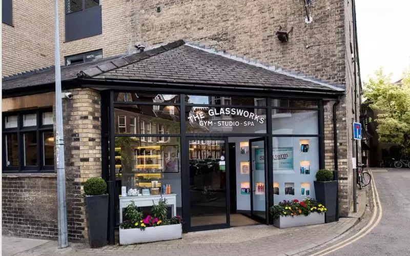 outside the glassworks spa and studio