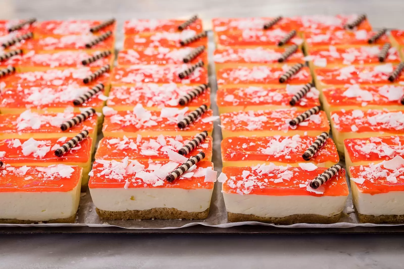 strawberry cheesecake for afternoon tea