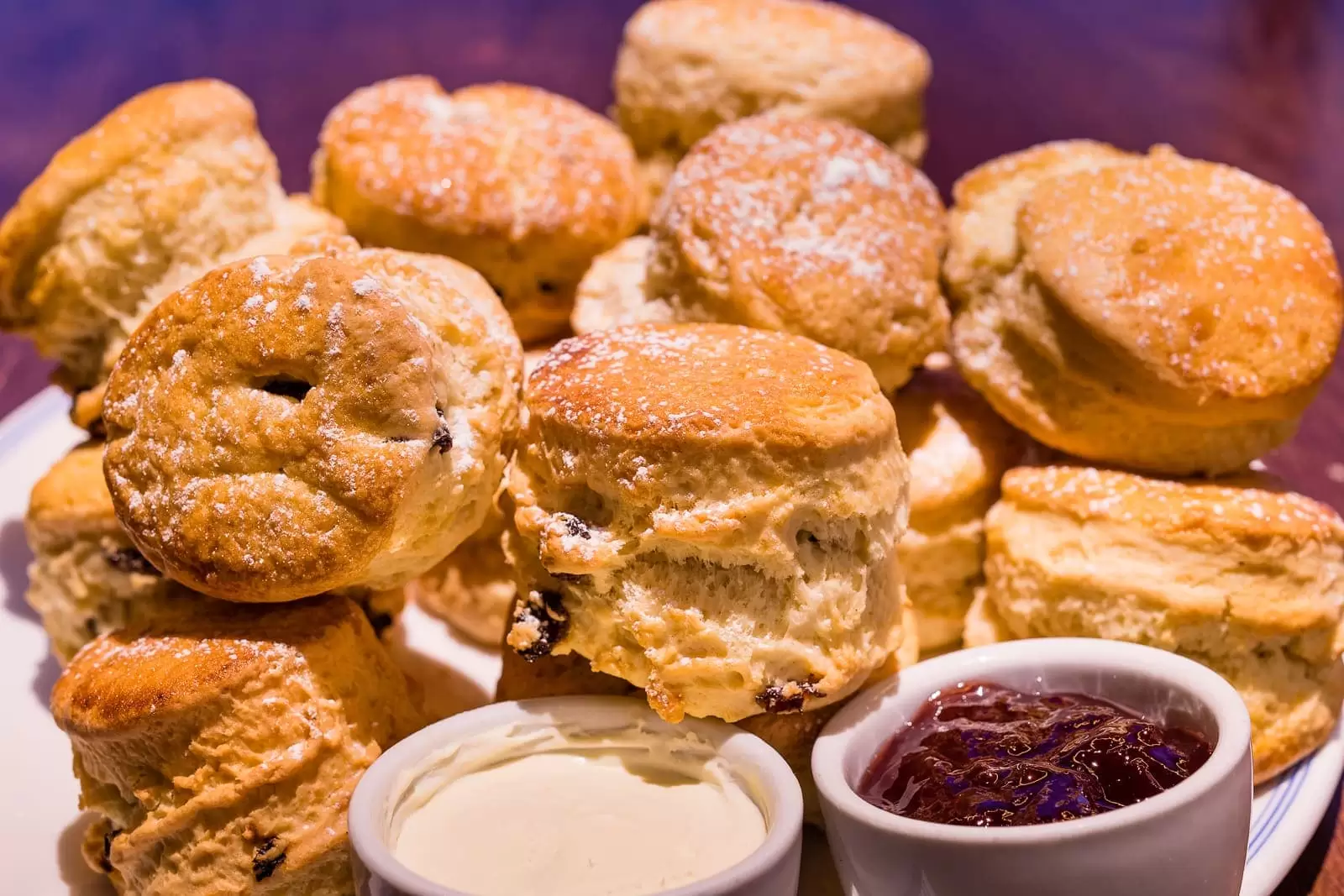 scones and cream and jam