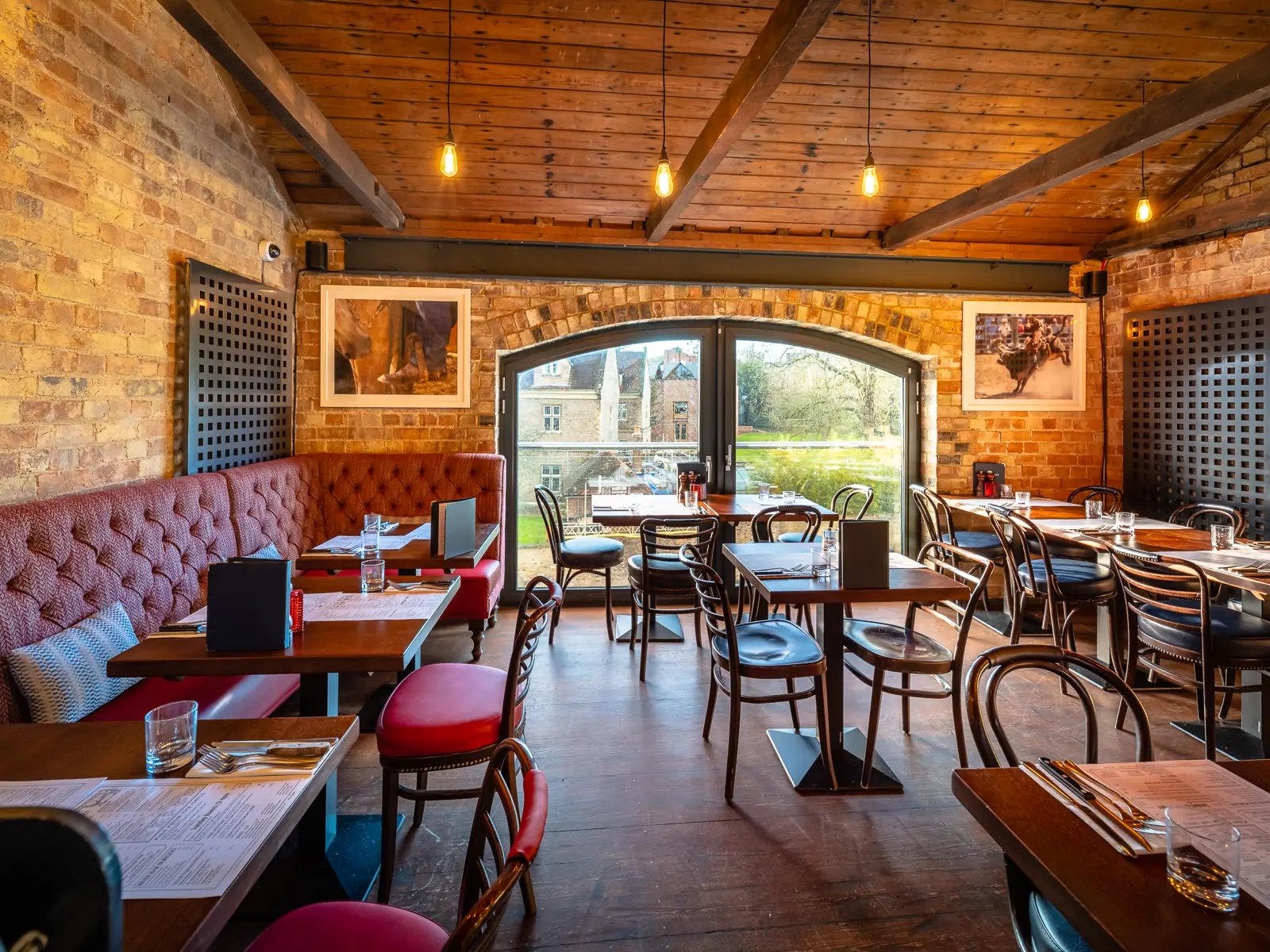 river bar steakhouse view of the tables and chairs